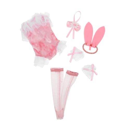 Supvox Puppe Bunny Kleidung Set Kleid Headwear Halskette Kleinkind Bunny Kostüm Für Weihnachten Spielzeug von Supvox