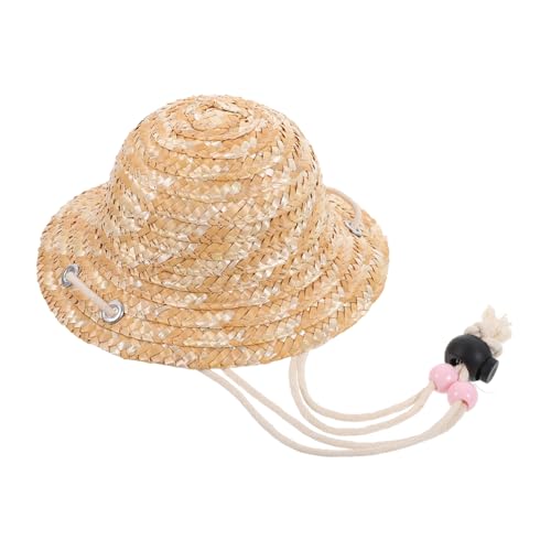 Supvox Puppe Strohhut Dekorationen Mini-Strohhüte Strohhüte zum Basteln Puppenstuben-Strohhüte puppenkleidung Puppen Kleidung Puppenstil Kleiner Hut DIY stütze Minihüte zum Basteln von Supvox