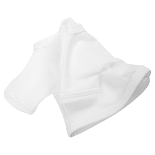 Supvox Puppenkleidung Kostüm Plüsch Mini Dekoratives Puppendekor Ausgestopfte Bärenkleidung Kleines Puppenzubehör Kompakte T-Shirt-Kleidung Puppen-t-Shirts Stoff Weiß von Supvox