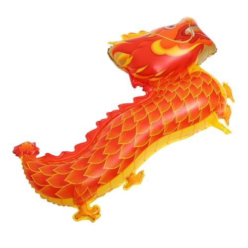 Supvox Roter Drachen luftballon aus Aluminiumfolie Langlebig und Reißfest Chinesischer Neujahrsschmuck Partydeko und Foto requisite für Kindergeburtstag und Festlichkeiten von Supvox