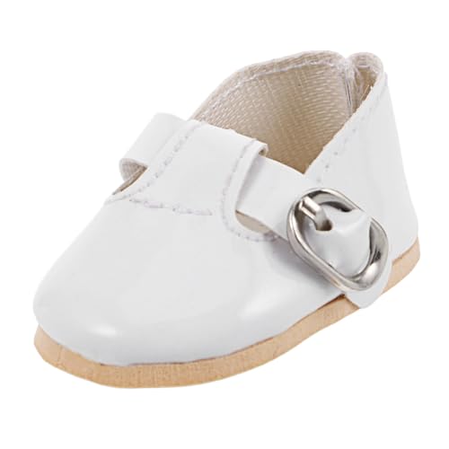 Supvox Säuglingsschuhe Puppen Accessoires Puppen Kleidung Puppen Schuhe Babyschuhe für Puppen Kleinkinderschuhe Weiße Schuhe für Mädchen Ballettschuhe für kleine Mädchen Light Grey von Supvox