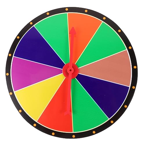 Supvox Schicksalsrad Gewinnspielrad Rad Farbe Rad Von Das Rad Spinnrad Radtischplatte Auszeichnungsrad Rad des Spaßspiels Partyspiel Karnevalsspiel Spielzeugspiel PVC von Supvox