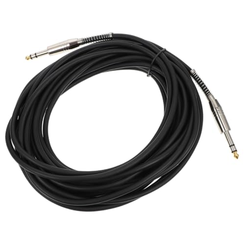 Supvox Stereo Audio Kabel Professionelles Gitarren Kabel mit Vergoldeten Steckern Langlebig Schirmungsstark Flexibles Audiokabel für Gitarre und Trs Kompatibel Schwarz von Supvox