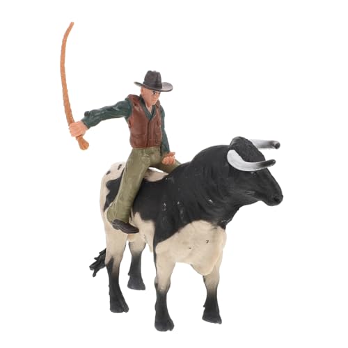 Supvox Stierkampfmodell Bullenfigur Cowboy für Kinder Realistische Stierstatue aus Harz Dekoration für Zuhause Schreibtisch Spielzeug für Sammler für Western Themen Supvox Stierkampfmodell Bullenfigur Cowboy für Kinder Realistische Stierstatue aus Harz Dekoration für Zuhause Schreibtisch Spielzeug für Sammler für Western Themen von Supvox