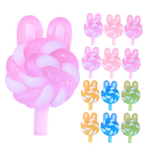 Supvox Stück Lutscher-Anhänger Mini Handyhülle mit Lollipop-Anhänger Lutscherförmige Anhänger Armband-Anhänger Halskettenanhänger Charms für Heimwerker DIY Charme Harz von Supvox