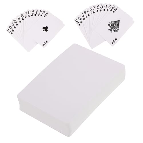 Supvox Sublimationspapier Spielkarten Teilig Blanko Unbedruckt Einseitig Bedruckbar DIY Memory Cards für Erwachsene Kreative Kartenspiele Freizeitspaß Supvox Sublimationspapier Spielkarten Teilig Blanko Unbedruckt Einseitig Bedruckbar DIY Memory Cards für Erwachsene Kreative Kartenspiele Freizeitspaß von Supvox