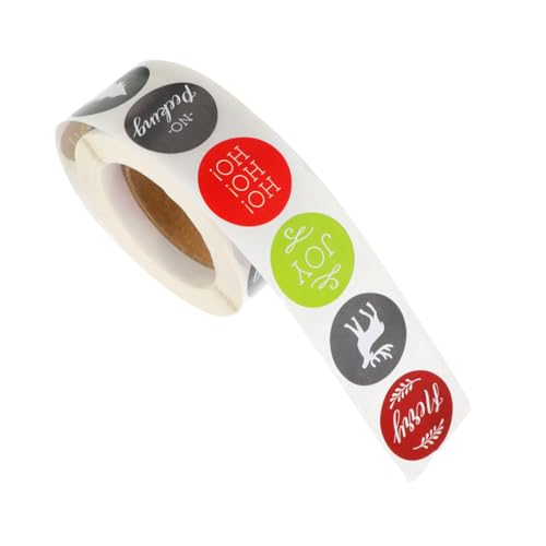 Supvox Teiliges Weihnachtsaufkleber Selbstklebend Scrapbooking Sticker Weihnachtsmotive Geschenktüten Deko Weihnachtsanhänger für DIY Weihnachtsgeschenke von Supvox
