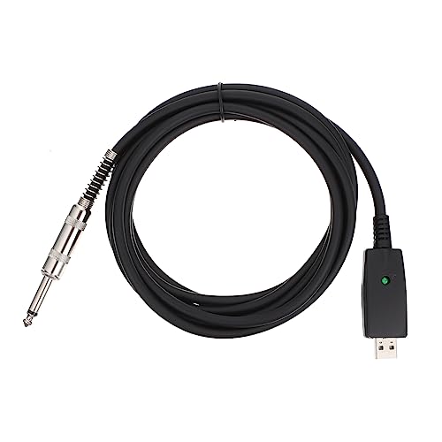 Supvox Usb -audiokabel Draht Audiokabel Für E-gitarre Gitarren-lead-usb-stecker Usb-männliche Schnittstelle Gitarrenkabel Kabel Für Elektrische Gitarre Instrumentenkabel Patch Pvc Schwarz von Supvox