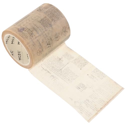 Supvox Vintage Washi Tape dekorative breite Washi Klebeband für DIY Scrapbooking Kunsthandwerk 50mm von Supvox