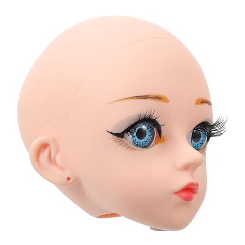Supvox Vinyl Puppenkopf für DIY Hochdetaillierter Doll Head mit Blauen Augen Realistische Bewegliche Puppenattrappe für Bastelprojekte und Sammler Geeignet für Erwachsene Supvox Vinyl Puppenkopf für DIY Hochdetaillierter Doll Head mit Blauen Augen Realistische Bewegliche Puppenattrappe für Bastelprojekte und Sammler Geeignet für Erwachsene von Supvox
