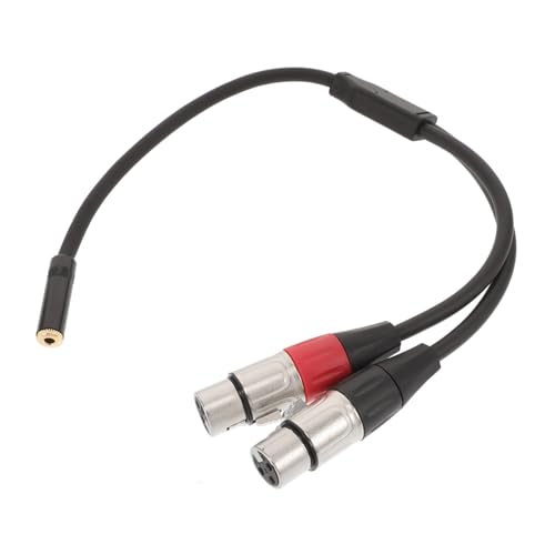 Supvox Xlr Y Kabel Pin Splitter für Mikrofone Dual Xlr Verbindung Optimierte Signalübertragung für Audio Setups Goldbeschichtete Stecker von Supvox