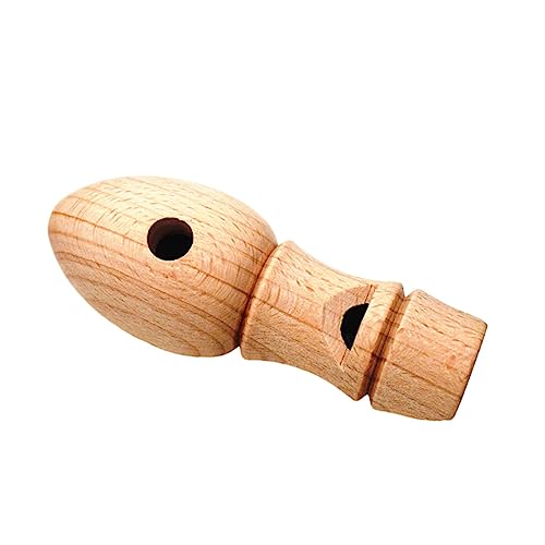 Supvox tragbare Kinderpfeife Pfeifenspielzeug Kinderspielzeug Spielzeugpfeife Kinderpfeifen Zugpfeifen für süße Pfeife für verschleißfeste Zugpfeife Musikpfeife Holz Khaki von Supvox