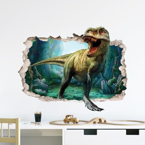 Supzone Wandtattoo 3D Dinosaurier Großer Wandaufkleber Durchbrich die Wand Wandsticker Jungenzimmer Wand Dekor für Kinderzimmer Babyzimmer Schlafzimmer Spielzimmer Wanddeko Supzone Wandtattoo 3D Dinosaurier Großer Wandaufkleber Durchbrich die Wand Wandsticker Jungenzimmer Wand Dekor für Kinderzimmer Babyzimmer Schlafzimmer Spielzimmer Wanddeko von Supzone