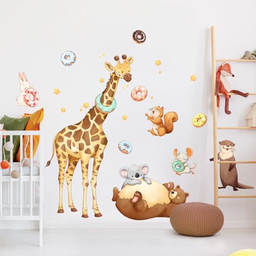 Supzone Wandtattoo Cartoon Tiere Wandaufkleber Giraffe Bär Eichhörnchen Kaninchen Spielen Ringwurfspiel Wandsticker Jungenzimmer Wand Dekor für Kinderzimmer Babyzimmer Schlafzimmer Wanddeko Supzone Wandtattoo Cartoon Tiere Wandaufkleber Giraffe Bär Eichhörnchen Kaninchen Spielen Ringwurfspiel Wandsticker Jungenzimmer Wand Dekor für Kinderzimmer Babyzimmer Schlafzimmer Wanddeko von Supzone