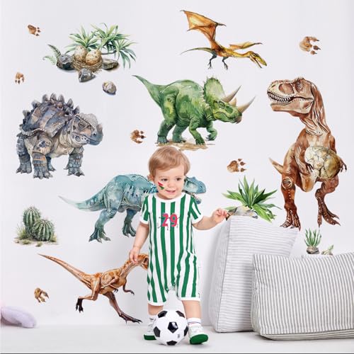 Supzone Wandtattoo Dinosaurier Tyrannosaurus Flugsaurier Triceratops Wandaufkleber Dino Tropische Pflanzen Wandsticker Jungenzimmer Wand Dekor für Kinderzimmer Babyzimmer Schlafzimmer Supzone Wandtattoo Dinosaurier Tyrannosaurus Flugsaurier Triceratops Wandaufkleber Dino Tropische Pflanzen Wandsticker Jungenzimmer Wand Dekor für Kinderzimmer Babyzimmer Schlafzimmer von Supzone