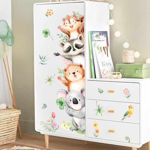 Supzone Wandtattoo Dschungel Tiere Wandaufkleber Elefant Koala Waschbär Eichhörnchen Wandsticker Abziehen und ankleben für Kinderzimmer Babyzimmer Schlafzimmer Türen Wanddeko Supzone Wandtattoo Dschungel Tiere Wandaufkleber Elefant Koala Waschbär Eichhörnchen Wandsticker Abziehen und ankleben für Kinderzimmer Babyzimmer Schlafzimmer Türen Wanddeko von Supzone