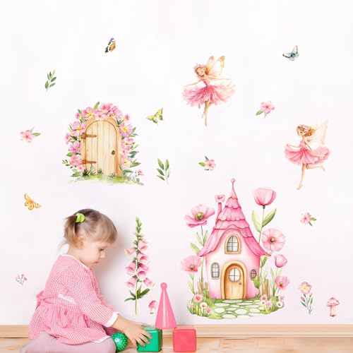 Supzone Wandtattoo Feen Elfen Schmetterling Wandaufkleber Rosa Blumen Cottage Türen Wandsticker Abziehen und ankleben für Mädchenzimmer Kinderzimmer Babyzimmer Schlafzimmer Türen Wanddeko Supzone Wandtattoo Feen Elfen Schmetterling Wandaufkleber Rosa Blumen Cottage Türen Wandsticker Abziehen und ankleben für Mädchenzimmer Kinderzimmer Babyzimmer Schlafzimmer Türen Wanddeko von Supzone