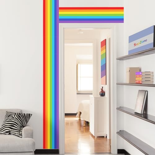 Supzone Wandtattoo Große Regenbogenlinie Wandaufkleber Bodenaufkleber Bunte Kräftige Regenbogen Wandbordürenaufkleber Wandsticker für Kinderzimmer Babyzimmer Schlafzimmer Türen Wanddeko Supzone Wandtattoo Große Regenbogenlinie Wandaufkleber Bodenaufkleber Bunte Kräftige Regenbogen Wandbordürenaufkleber Wandsticker für Kinderzimmer Babyzimmer Schlafzimmer Türen Wanddeko von Supzone