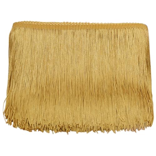 10 Yards 10cm Fransenbesatz Seide Fransen Quaste Fransenborte Fransenband Schnittfranse Dekoband Zierband Dekoborte Tanzfransen Nähzubehör für DIY Basteln Apparel Kleidung,Kostüme,Nähen,Dekoration von Surakey
