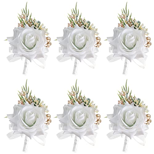 6 Stücke Hochzeit Boutonniere Blumen,Handgelenksblume,Boutonniere Hochzeit Zubehör,Boutonniere Braut,Ansteckblume,Blume Handgelenk Corsage,Wird Für Hochzeiten, Tanzpartys, Bankette, Jubiläen Verwendet 6 Stücke Hochzeit Boutonniere Blumen,Handgelenksblume,Boutonniere Hochzeit Zubehör,Boutonniere Braut,Ansteckblume,Blume Handgelenk Corsage,Wird Für Hochzeiten, Tanzpartys, Bankette, Jubiläen Verwendet von Surakey