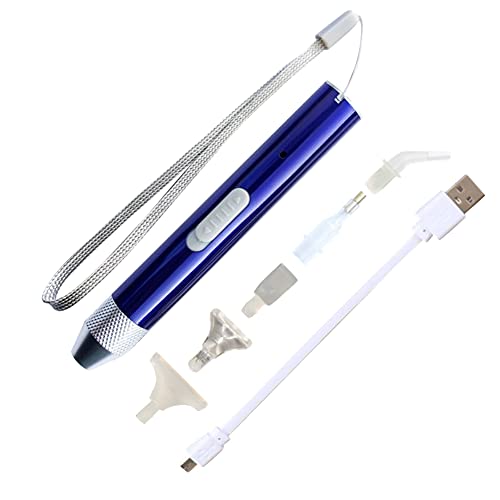 DIY Diamant Malerei Stift mit Licht Zubehör und Werkzeuge,USB Wiederaufladbar Beleuchtung Bohrstift 5D Diamond Painting Punkt Pen Art Applikator Stickerei,Gem Art Stift Juwel Wachs Picker Zubehör Nail von Surakey