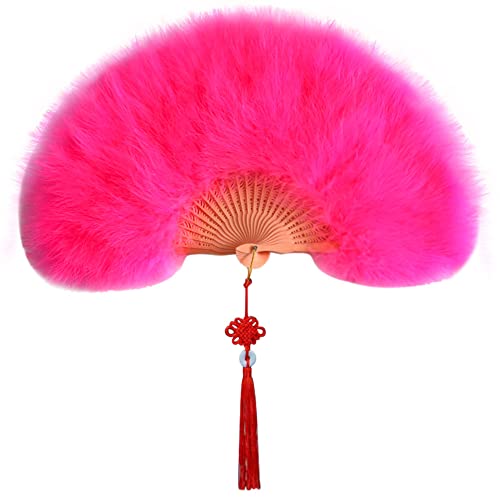 Faltbar Handfächer für Damen,1920er Feder Handfächer Faltfächer Klappfächer Vintage Marabu Federfächer Tanzfächer Fächer Tanzen Hand Fan für Hochzeit Geschenk Sommer Feste Party Fasching Kostüm Dekor Faltbar Handfächer für Damen,1920er Feder Handfächer Faltfächer Klappfächer Vintage Marabu Federfächer Tanzfächer Fächer Tanzen Hand Fan für Hochzeit Geschenk Sommer Feste Party Fasching Kostüm Dekor von Surakey