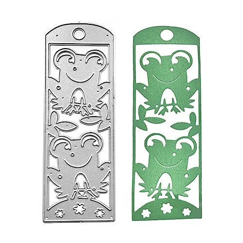 Frösche,Metall Prägeschablonen Stanzschablonen, Silber Stanzformen für DIY Scrapbooking Karten Handwerk Geschenk Homedeko Cutting Dies von Surakey