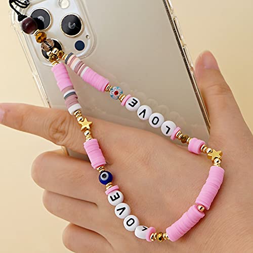Handykette Perlen Handy Strap,Böhmische Perlen Telefon Lanyard Handschlaufe,Lächeln Stern Perlen Anti-Verlorene Handykette Telefon Anhänger Schlüsselband Kette Mobile Phone Handy-Schmuck für Frauen Handykette Perlen Handy Strap,Böhmische Perlen Telefon Lanyard Handschlaufe,Lächeln Stern Perlen Anti-Verlorene Handykette Telefon Anhänger Schlüsselband Kette Mobile Phone Handy-Schmuck für Frauen von Surakey