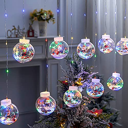 LED Lichtervorhang Fenster,Weihnachtskugeln LED Lichterketten,USB Lichterkette Weihnachtsbeleuchtung,weihnachtsbaum Lichterkette Für Innen Außen, Weihnachten, Party, Deko, Hochzeit, Garten, Balkon LED Lichtervorhang Fenster,Weihnachtskugeln LED Lichterketten,USB Lichterkette Weihnachtsbeleuchtung,weihnachtsbaum Lichterkette Für Innen Außen, Weihnachten, Party, Deko, Hochzeit, Garten, Balkon von Surakey
