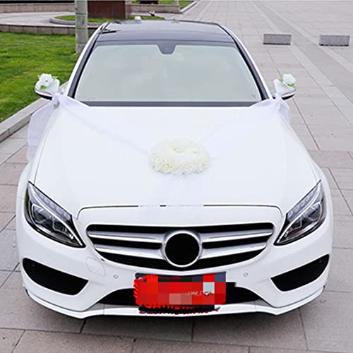 Surakey Hochzeit Auto Schmuck Braut Paar Rose Deko Autoschmuck Autodeko Auto Blumenschmuck Hochzeit Car Auto Blumen Wedding Dekoration Girlande Hochzeitsschmuck Hochzeitsauto Deko,Weiß Surakey Hochzeit Auto Schmuck Braut Paar Rose Deko Autoschmuck Autodeko Auto Blumenschmuck Hochzeit Car Auto Blumen Wedding Dekoration Girlande Hochzeitsschmuck Hochzeitsauto Deko,Weiß von Surakey