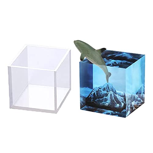 Surakey Quadratische Harzformen,Silikonform Epoxidharz,3D Epoxidharz Formen DIY-Würfel, Silikonformen für Harz, Blumenkonservierung, Schmuck,Kerzen, Seifenproben,4.5cm von Surakey