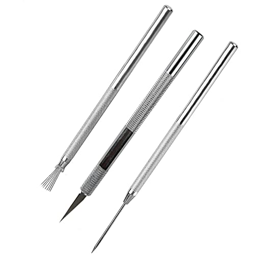 Surakey Töpferwerkzeug Set,Modellierwerkzeug,3 Stück Carving Tools Clay Keramik Sculpting Ton Werkzeug, Töpferwerkzeug Doppelseitige Carving Werkzeuge Sculpting Tools Mit Für Töpfer Künstler von Surakey