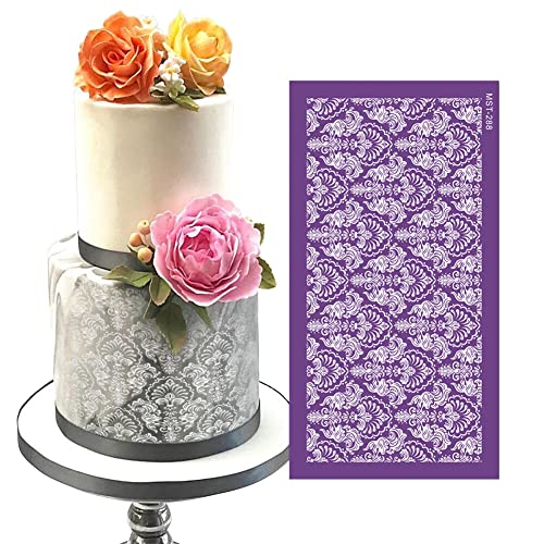 Torten Schablonen Spitze Rose Designs Kuchen Dekoration Schablonen Tortendeko,Tortenschablone für Dessert Fondant Schokolade,Kuchen Backvorlagen für Kekse Geburtstag Hochzeit Kuchendekoration von Surakey