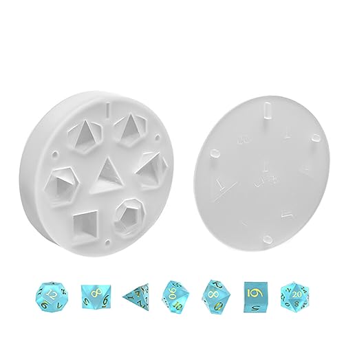 Surakey Würfel Harz Silikonform, DIY-Würfel-Kerzen-Form,7 Formen Würfel Filet Dreieck Würfel Form Würfel Digitales Spiel Silikonform Kristall Epoxidharz Form für Kinder, Würfelspiele, Brettspiele Surakey Würfel Harz Silikonform, DIY-Würfel-Kerzen-Form,7 Formen Würfel Filet Dreieck Würfel Form Würfel Digitales Spiel Silikonform Kristall Epoxidharz Form für Kinder, Würfelspiele, Brettspiele von Surakey