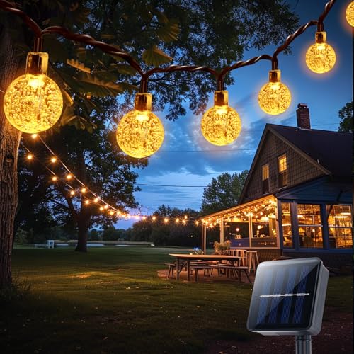 Solar Lichterkette Aussen,Lichterkette Außen Solar,12M,60 LED,8 Modi,IP65 Kristallkugel Solarlichterkette Außen Wetterfest FüR Garten,Balkon Deko,Terrassen,Weihnachten,Hochzeiten,Partys,BäUme,Warmweiß Solar Lichterkette Aussen,Lichterkette Außen Solar,12M,60 LED,8 Modi,IP65 Kristallkugel Solarlichterkette Außen Wetterfest FüR Garten,Balkon Deko,Terrassen,Weihnachten,Hochzeiten,Partys,BäUme,Warmweiß von Suright