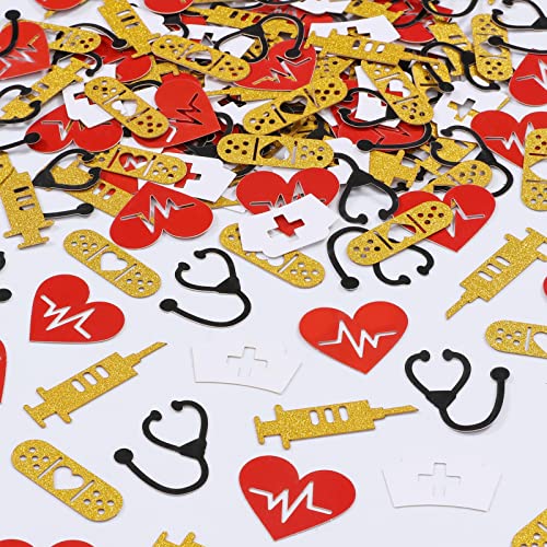 Sursurprise Krankenschwester Konfetti, 200 Pack Krankenschwester Partei Tabelle Deko für Krankenpflege medizinische Schule Graduierung Krankenschwester Woche Ruhestand RN Party Supplies Sursurprise Krankenschwester Konfetti, 200 Pack Krankenschwester Partei Tabelle Deko für Krankenpflege medizinische Schule Graduierung Krankenschwester Woche Ruhestand RN Party Supplies von Sursurprise