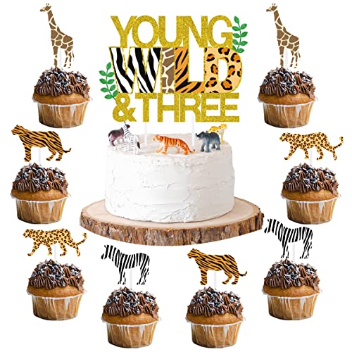 Sursurprise Dschungel Wild & Three Cake Topper, Dschungeltiere Cupcake Topper, Safari Dschungel Animal Print Happy 3 Geburtstag Kuchen Dekor, 3 Geburtstag Party Dekorationen 25 Pack Sursurprise Dschungel Wild & Three Cake Topper, Dschungeltiere Cupcake Topper, Safari Dschungel Animal Print Happy 3 Geburtstag Kuchen Dekor, 3 Geburtstag Party Dekorationen 25 Pack von Sursurprise