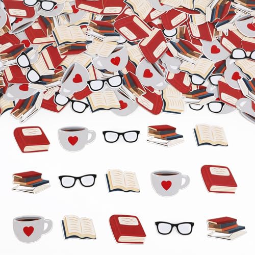 Sursurprise 200 Stück Buchclub-Konfetti, Geschichtenbuch-Tischstreuungen, Dekorationen für Buch, Geburtstag, Babyparty, Dekoration, Bibliotheksbuch, Lesen, Schule, Motto-Party, Gastgeschenke Sursurprise 200 Stück Buchclub-Konfetti, Geschichtenbuch-Tischstreuungen, Dekorationen für Buch, Geburtstag, Babyparty, Dekoration, Bibliotheksbuch, Lesen, Schule, Motto-Party, Gastgeschenke von Sursurprise