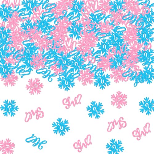 Sursurprise 200 Stück Schneeflocken-Konfetti, Winter-Konfetti, für Jungen oder Mädchen, Babyparty, Dekoration, Schwangerschaftsankündigung, Schneeparty-Dekoration, Gastgeschenke Sursurprise 200 Stück Schneeflocken-Konfetti, Winter-Konfetti, für Jungen oder Mädchen, Babyparty, Dekoration, Schwangerschaftsankündigung, Schneeparty-Dekoration, Gastgeschenke von Sursurprise