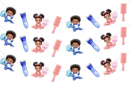 Sursurprise Banner für Jungen oder Mädchen, verblasst oder flechtet, für Jungen oder Mädchen, Party-Dekorationen, Babyparty-Zubehör, 3 Stück Sursurprise Banner für Jungen oder Mädchen, verblasst oder flechtet, für Jungen oder Mädchen, Party-Dekorationen, Babyparty-Zubehör, 3 Stück von Sursurprise
