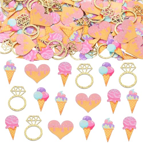 Sursurprise Eiscreme-Braut-Dusche-Dekorationen, 200Pcs Eiscreme-Braut-Dusche-Konfetti für Tabelle, sie ist aufgeschöpft worden Braut-Dusche-Hochzeit-Verlobung-Bachelorette-Party-Zubehör Sursurprise Eiscreme-Braut-Dusche-Dekorationen, 200Pcs Eiscreme-Braut-Dusche-Konfetti für Tabelle, sie ist aufgeschöpft worden Braut-Dusche-Hochzeit-Verlobung-Bachelorette-Party-Zubehör von Sursurprise