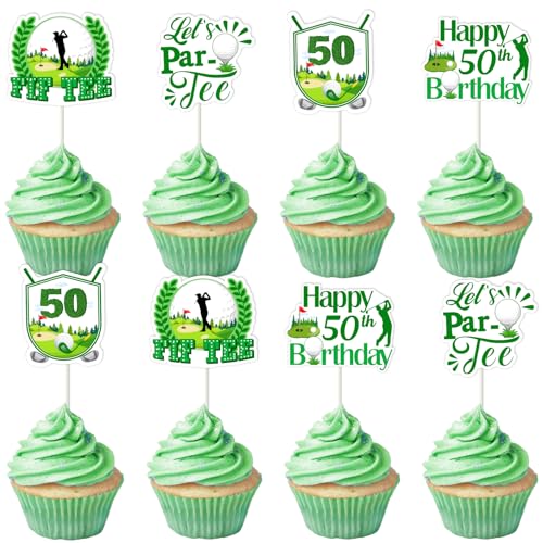 Sursurprise Golf-Dekoration zum 50. Geburtstag, Cupcake-Dekoration, Motiv: FIF TEE, Cupcake-Dekoration zum 50. Geburtstag, Cupcake-Dekoration, Let's Par Tee, 50 Jahre alt, Partyzubehör für Männer, 24 Sursurprise Golf-Dekoration zum 50. Geburtstag, Cupcake-Dekoration, Motiv: FIF TEE, Cupcake-Dekoration zum 50. Geburtstag, Cupcake-Dekoration, Let's Par Tee, 50 Jahre alt, Partyzubehör für Männer, 24 von Sursurprise