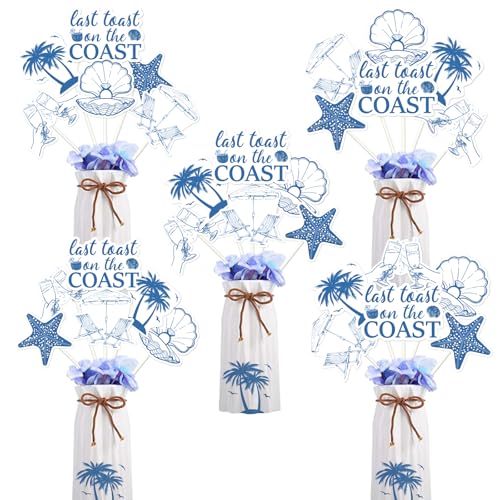Sursurprise Last Toast on the Coast Bachelorette Dekorationen, Last Toast on the Coast Table Centerpiece Sticks for Costal Beach Sea Nautical Bridal Shower Wedding Party Decor Sursurprise Last Toast on the Coast Bachelorette Dekorationen, Last Toast on the Coast Table Centerpiece Sticks for Costal Beach Sea Nautical Bridal Shower Wedding Party Decor von Sursurprise
