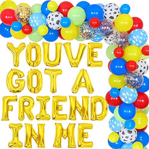 Toy Story Balloon Garland Arch Kit mit Youve Got A Friend In Me Ballon für Jungen und Mädchen Toy Story Geburtstagsdekoration Partybedarf von Sursurprise