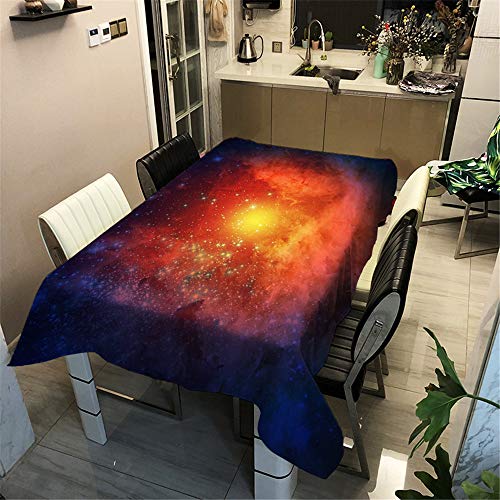 Surwin Tischtuch Drucken Tischdecke, Rechteckige Tischdecke Fleckschutz Pflegeleicht Abwaschbar Wählbar für Home Küche Dekoration (A,140x180cm) von Surwin