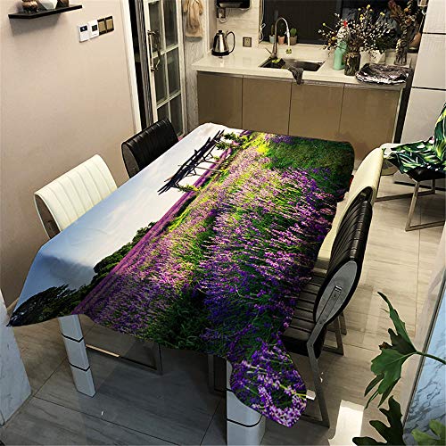 Surwin Wachstuchtischdecke Wachstischdecke Wachstuch Tischdecke abwaschbar für Tischsets Esstische Couchtische Und Küchen (Lavender Manor,60x60cm) von Surwin