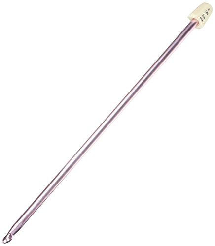 Silvalume Aluminum Afghan Crochet Hook 10"-Size I9/5.5mm von Susan Bates