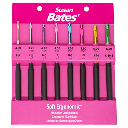 Susan Bates Häkelnadel-Set SZ E4-K105, Größen E4/3,5 mm bis K10,5/6,5 mm Susan Bates Häkelnadel-Set SZ E4-K105, Größen E4/3,5 mm bis K10,5/6,5 mm von Susan Bates