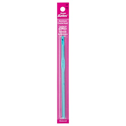 Susan Bates Silvalume Häkelnadel aus Aluminium, 5 mm, Türkis Susan Bates Silvalume Häkelnadel aus Aluminium, 5 mm, Türkis von Susan Bates