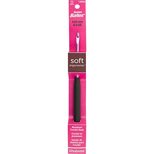 Susan Bates Silvalume Soft Handle Aluminum Crochet Hook 5.5"-Size G6/4mm Susan Bates Silvalume Soft Handle Aluminum Crochet Hook 5.5"-Size G6/4mm von Susan Bates